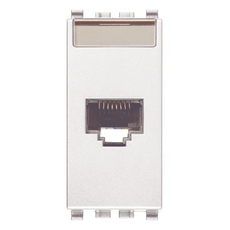 Presa RJ45 NETSAFE CATEGORIA 5e UTP Vimar Eikon 20339.11.B bianco