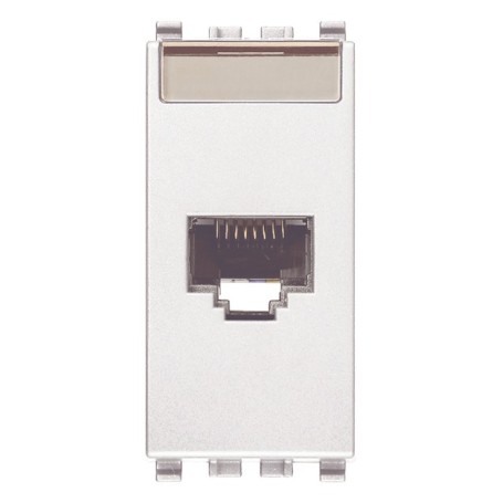 Presa RJ45 NETSAFE CATEGORIA 6A UTP Vimar Eikon 20339.15.B bianco