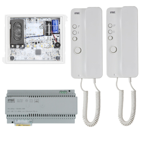 Kit base impianto citofonico bifamiliare alpha urmet 1183/622