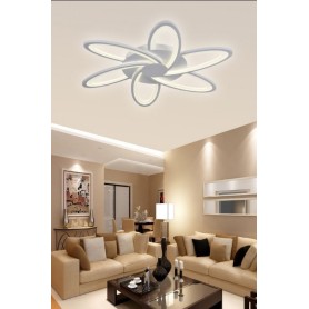 Lampadario da soffitto a led 6 luci cerchi plafoniera...