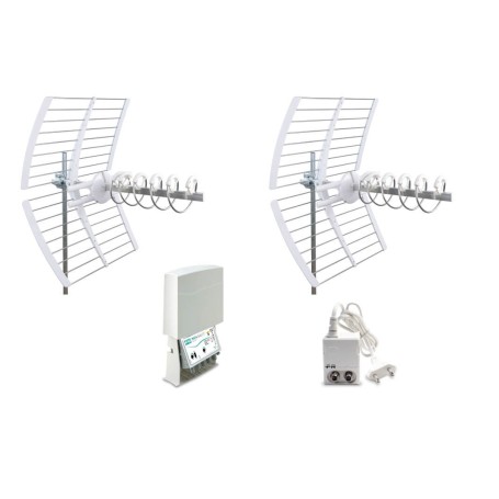 FRACARRO KIT 11 EVO T2 5G 217961 2 PZ. ELIKA + MAP3R3UU LTE 223709 + Alimentatore 12V