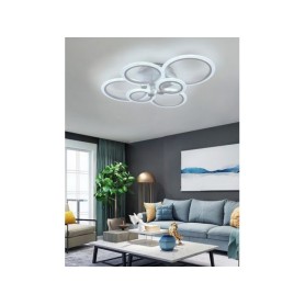 Lampadario da soffitto a led 6 luci cerchi plafoniera...