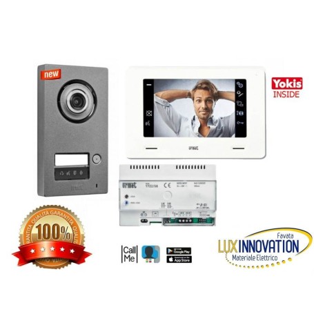 KIT VIDEOCITOFONO WIFI URMET 1722/958 CONNESSO MONOFAMILIARE