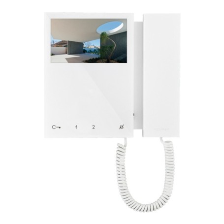 Monitor videocitofono con cornetta comelit 2 fili 6701w