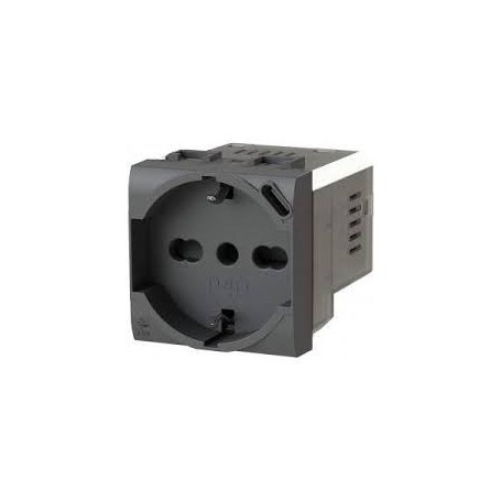 Presa universale con shuko per living now USB 3A for box 4b.KG.P40.USB carica cellulare TIPO k4285C1