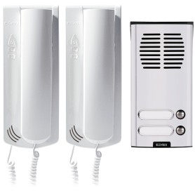 Kit citofono bifamiliare elvox K62K0.02 Sound System...