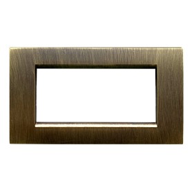 Placca compatibile vimar idea bronzo satinato 4 posti...