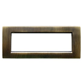 Placca compatibile vimar idea bronzo satinato 6 posti...