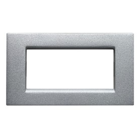 Placca compatibile vimar idea colore argento glitter 4...