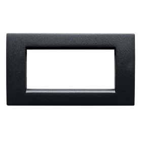 Placca compatibile vimar idea colore nero goffrato 4...