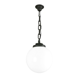 SFERA GIARDINO GLOBO BIANCA SOSPENSIONE CATENA RESINA...