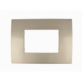Placca bronzo 3 posti compatibile con Vimar Arkè