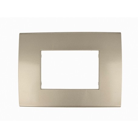 Placca bronzo 3 posti compatibile con Vimar Arkè
