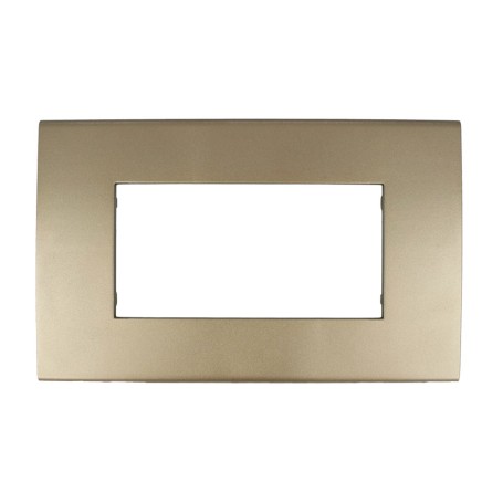 Placca bronzo 4 posti compatibile con Vimar Arkè