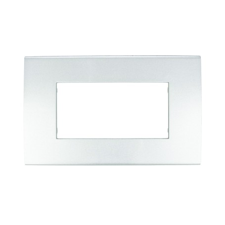 Placca cromo lucido  4 posti compatibile con Vimar Arkè