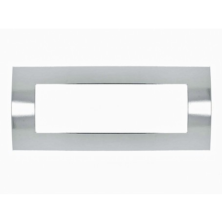 Placca cromo lucido  7 posti compatibile con Vimar Arkè