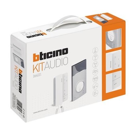KIT AUDIO MONOFAMILIARE BTICINO 364231 CLASSE 100A16M E PULSANTIERA LINEA 3000
