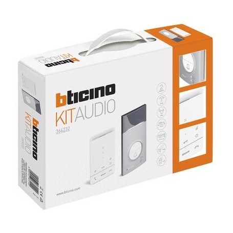 KIT AUDIO MONOFAMILIARE BTICINO 364232 CLASSE 100A16E E PULSANTIERA LINEA 3000