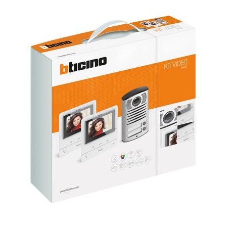 KIT VIDEO VIVAVOCE BIFAMILIARE 364622 CLASSE 100V16B E PULSANTIERA LINEA 2000