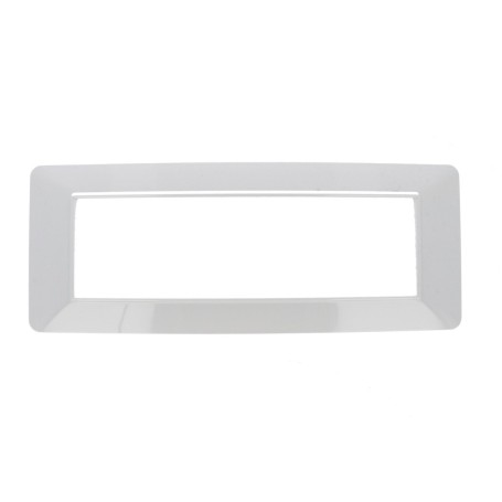 Placca bianco 7 posti compatibile con Vimar Arkè tipo 19657.74