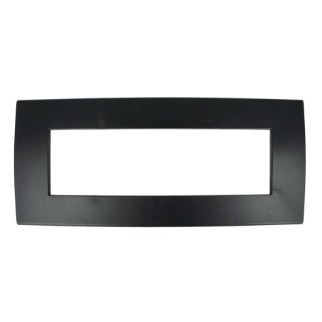 Placca NERO  7 posti compatibile con Vimar Arkè tipo 19657.71