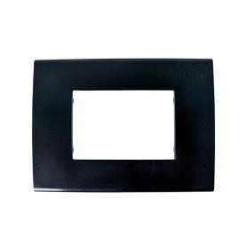 Placca NERO  3 posti compatibile con Vimar Arkè tipo...