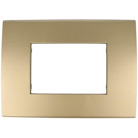 Placca ORO  3 posti compatibile con Vimar Arkè TIPO 19653.78