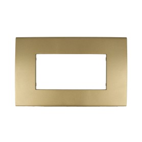 Placca ORO  4 posti compatibile con Vimar Arkè TIPO 19654.78