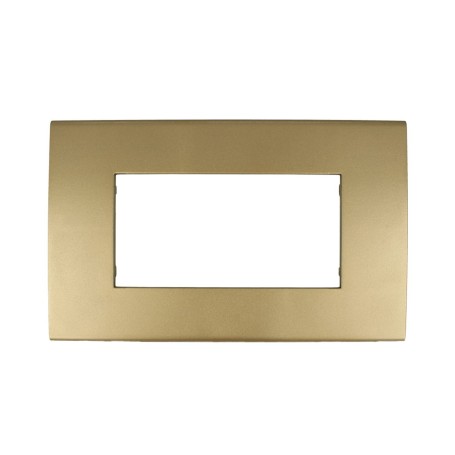 Placca ORO  4 posti compatibile con Vimar Arkè TIPO 19654.78