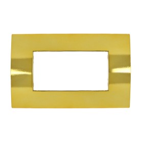 Placca ORO LUCIDO  4 posti compatibile con Vimar Arkè...
