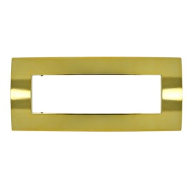 Placca ORO LUCIDO  7 posti compatibile con Vimar Arkè...