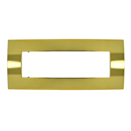 Placca ORO LUCIDO  7 posti compatibile con Vimar Arkè TIPO 19657.07