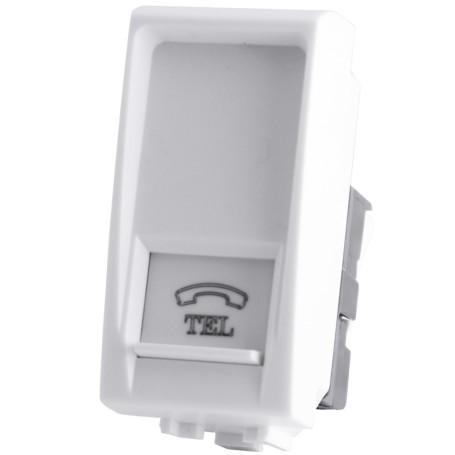 Presa telefono rj11 lan compatibile con Bticino Living Light bianco