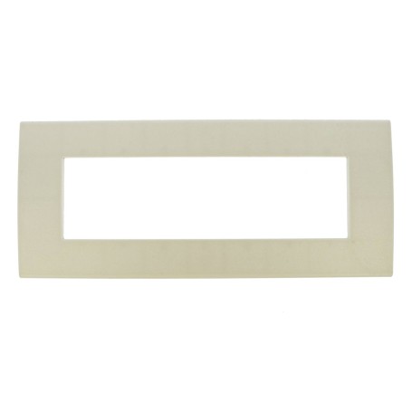 Placca SABBIA 7 posti compatibile con Vimar Arkè