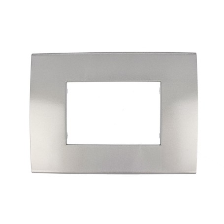 Placca SILVER  3 posti compatibile con Vimar Arkè TIPO 19653.79