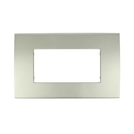 Placca SILVER  4 posti compatibile con Vimar Arkè TIPO 19654.79