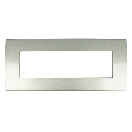 Placca SILVER  7 posti compatibile con Vimar Arkè TIPO 19657.79
