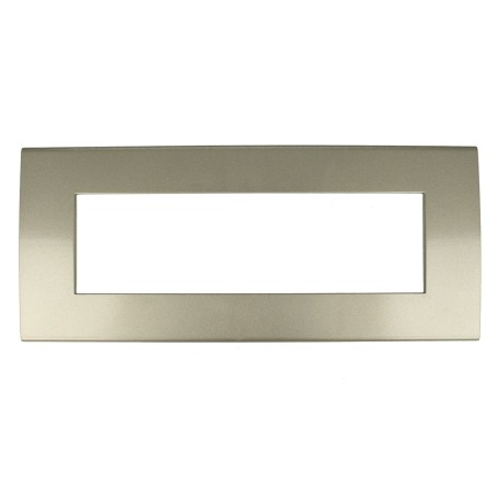 Placca TITANIO 7 posti compatibile con Vimar Arkè