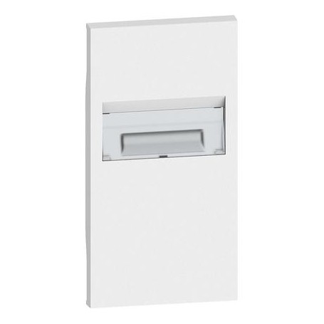 Cover per lampada segnapasso 2 moduli, Bianco kw71 bticino living now kw71