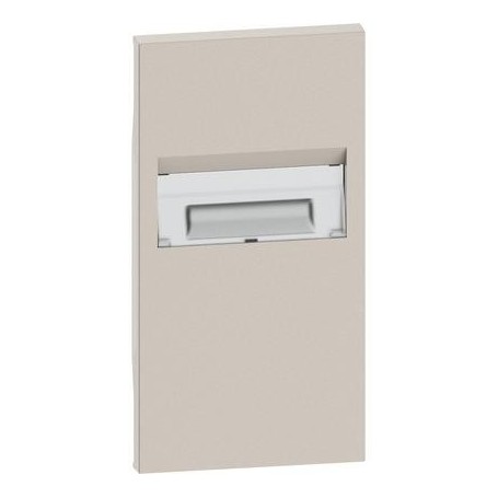 Cover per lampada segnapasso 2 moduli, sabbia km71 bticino living now