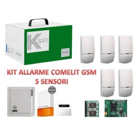 Kit allarme gsm Comelit 5 sensori e sirena VEDO10GSM kit...