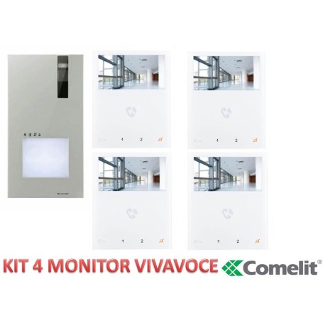 videocitofono vivavoce comelit Quadrifamiliare 4 famiglie 2 fili 8461v