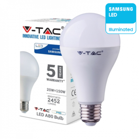 Lampada a led 20W E27  led samsung luce fredda goccia