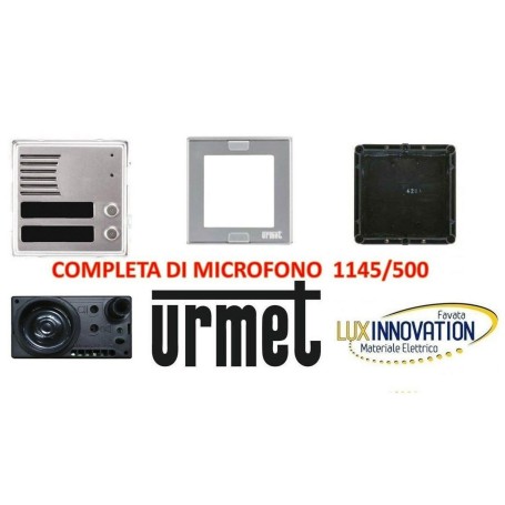 Pulsantiera Urmet 2 pulsanti Citofono posto esterno 1145/500 1148/22 1148/61 sostituisce kombi 825