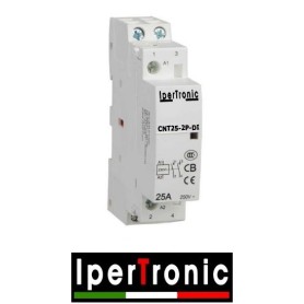 CONTATTORE MONOFASE 25 A MODULARE 2 POLI NO 230V din