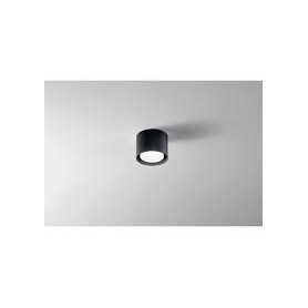 Plafoniera in alluminio verniciato nero 6740N