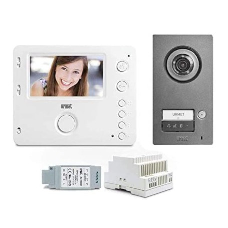 Kit Videocitofono urmet 1722/93 monofamiliare con 1 Monitor vivavoce e pulsantiera ip65