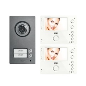 Kit Videocitofono Urmet Bifamiliare Monitor vivavoce...