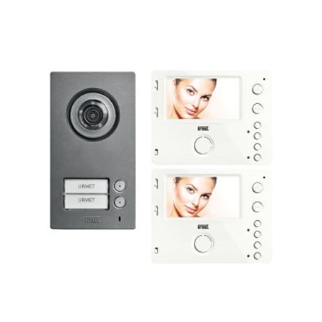 Kit Videocitofono Urmet Bifamiliare Monitor vivavoce urmet 1722/94
