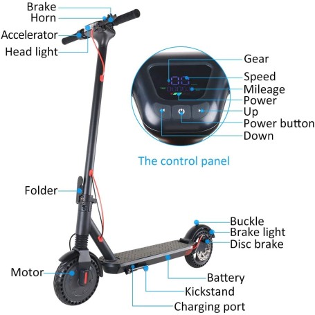 MONOPATTINO PROFESSIONALE SCOOTER ELETTRICO Windgoo M12 BATTERIA LION 6.0Ah potente motore 250w 15km-20km 4h